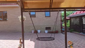 Качель-гнездо в подарок при заказе навеса